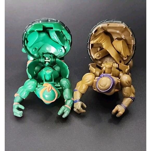 MUTATIN Turtles Lot Vintage TMNT Mutations Action Figures 1992 Mikey Donatello - Picture 5 of 9